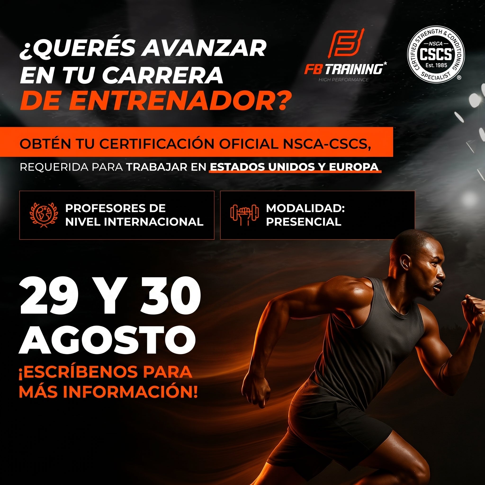 Certificación Oficial NSCA-CSCS 